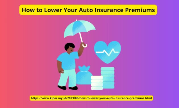 How to Lower Your Auto Insurance Premiums